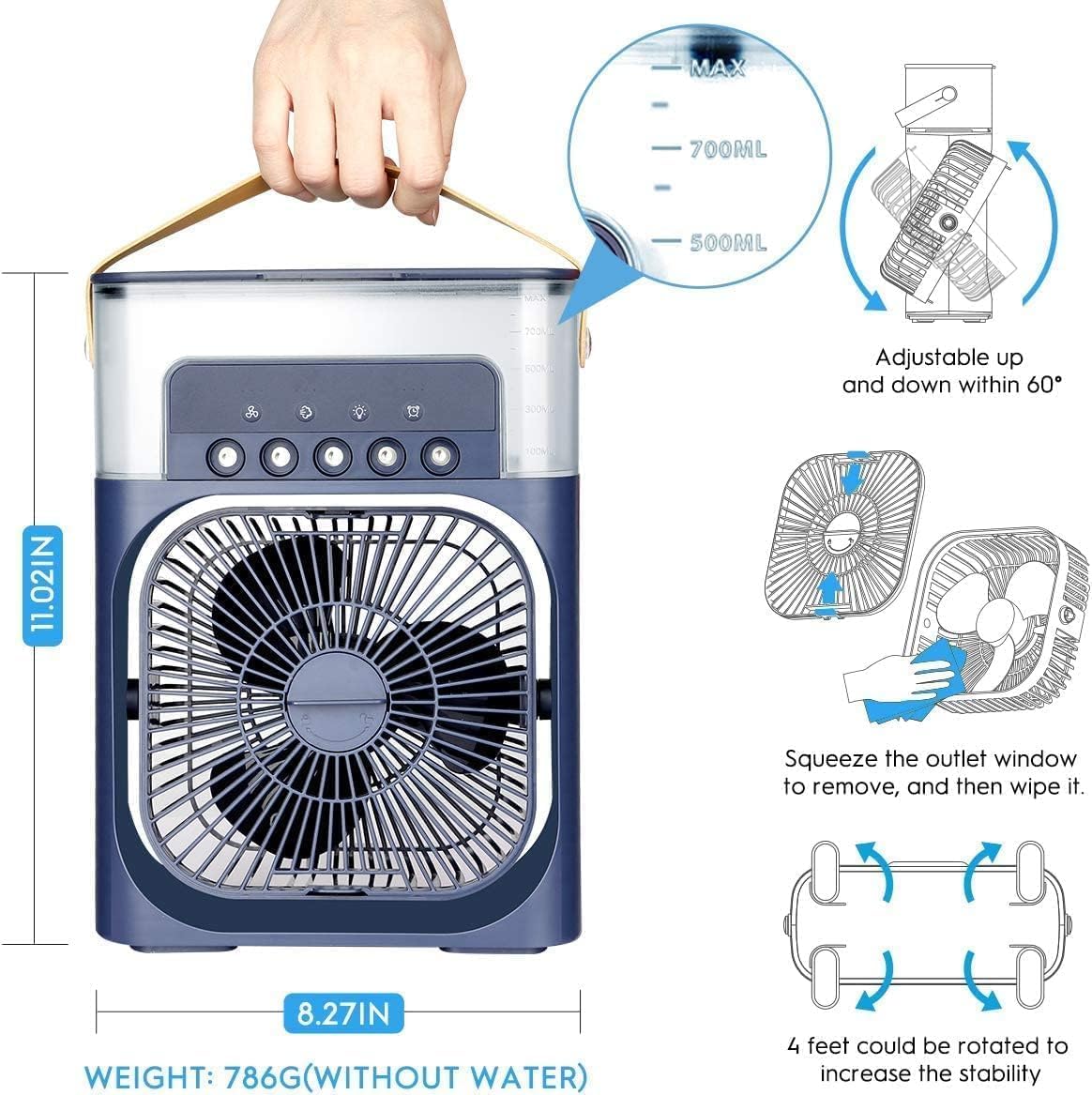 3 In 1 Mini Air Cooler – Beat the Heat Anywhere, Anytime! - Shop by DP