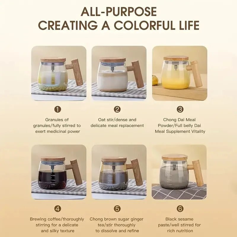 Instant Self Stirring Mug for Smooth, Clump - Free Drinks, Anytime, Anywhere! - My Store