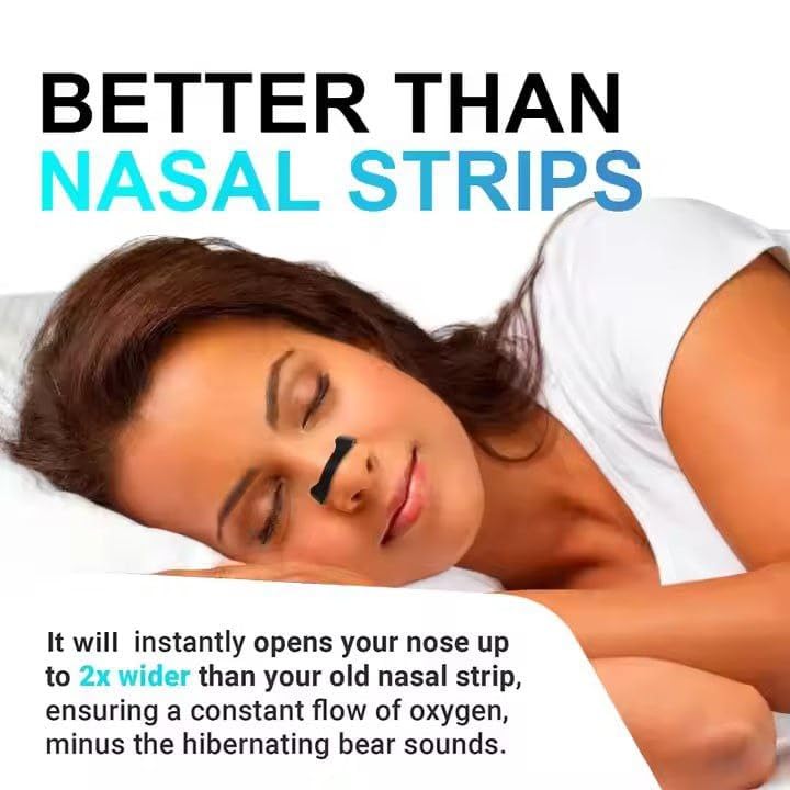 Magnetic Nasal Strips for Breathing, Anti Snoring Nose Clip, Instant Relief From Snoring, 15 Count (Multi) - My Store