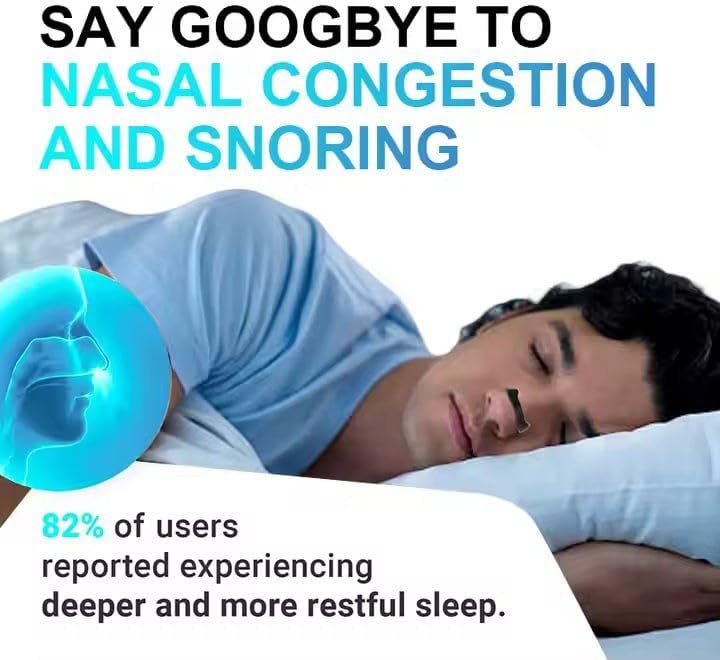 Magnetic Nasal Strips for Breathing, Anti Snoring Nose Clip, Instant Relief From Snoring, 15 Count (Multi) - My Store