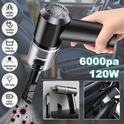 3 In 1 Portable Car Vacuum Cleaner – Keep Your Car Spotless Anywhere, Anytime!