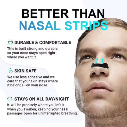 Magnetic Nasal Strips for Breathing, Anti Snoring Nose Clip, Instant Relief From Snoring, 15 Count (Multi) - My Store